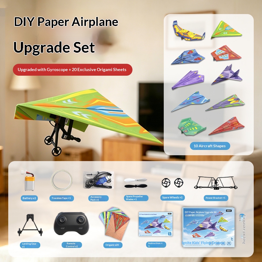 Model Kit Expert - Diy Paper Plane Power Kit Foldable