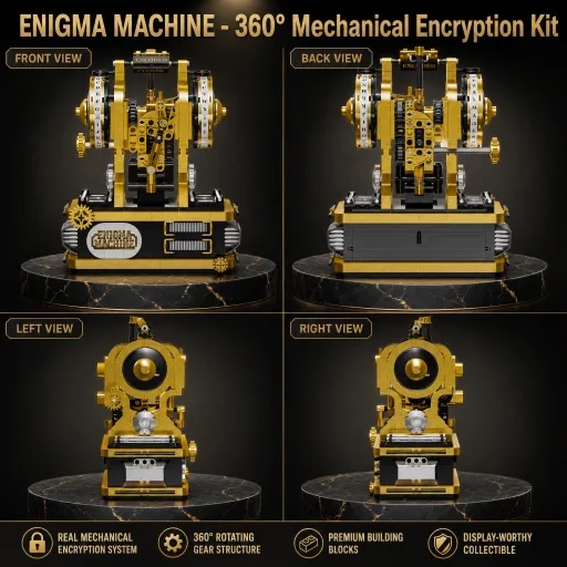 Enigma Machine Building Blocks - Model Kit Ikaruga ulasan dan harga