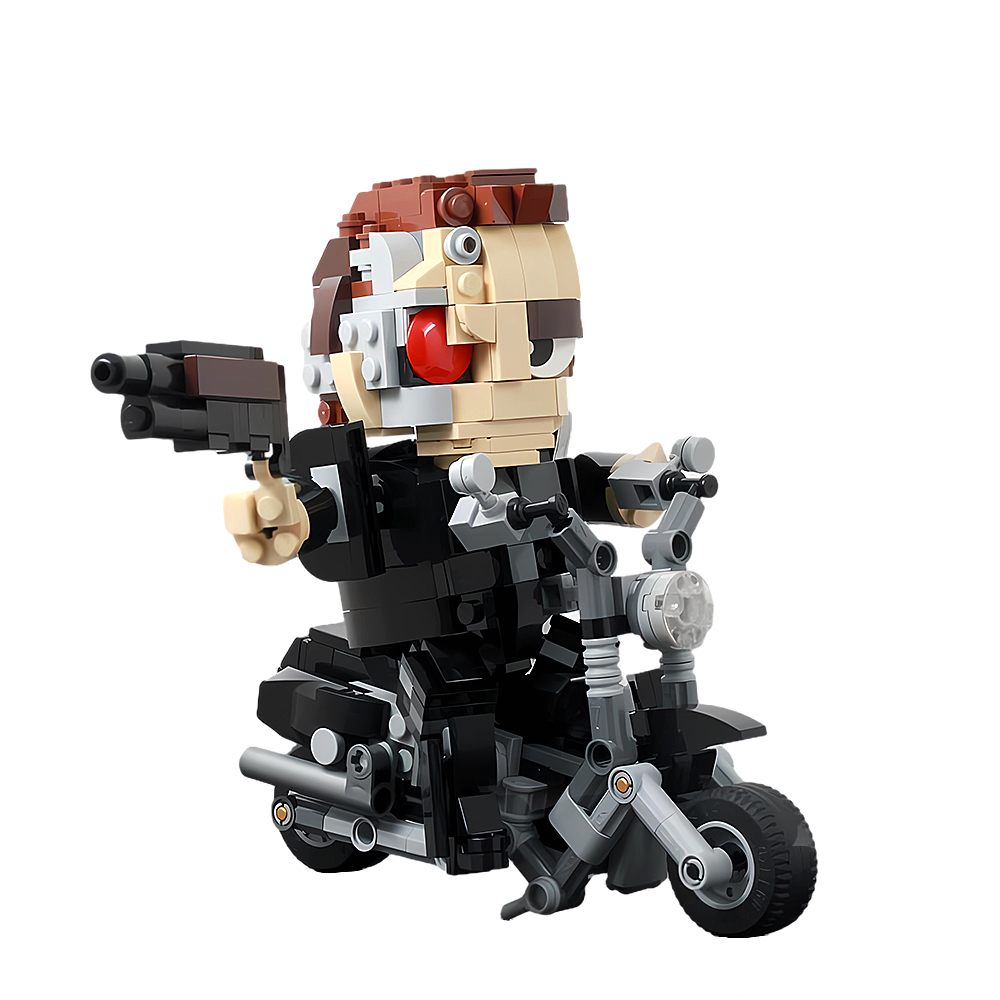 MOC Mechanical Terminator T-80 - Model Kit Robocop ulasan dan harga