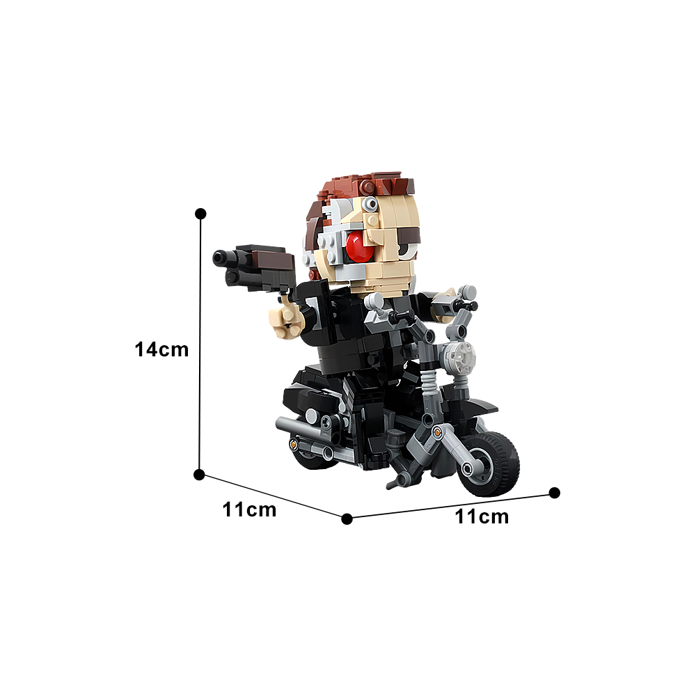 MOC Mechanical Terminator T-80 - Model Kit Robocop ulasan dan harga