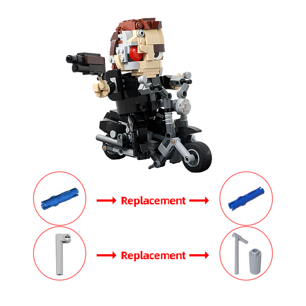 MOC Mechanical Terminator T-80 - Model Kit Robocop ulasan dan harga