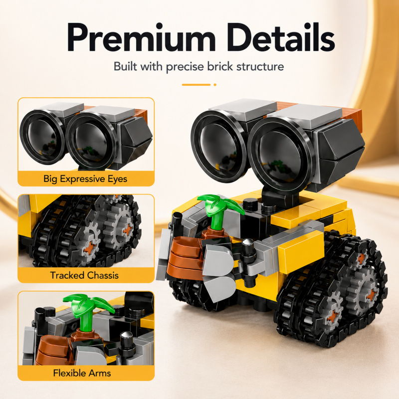 Mini Robot Building Blocks Set - Model Kit Lego ulasan dan harga