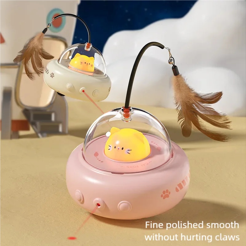 Electric UFO Smart Teaser Cat  - Model Kit Ufo ulasan dan harga