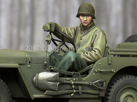 1:35 Resin kit  US Jeep Driver - Model Kit Cangdao ulasan dan harga