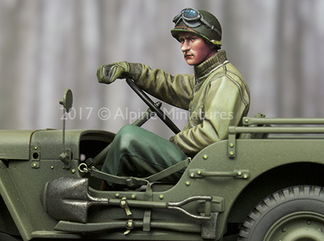 1:35 Resin kit  US Jeep Driver - Model Kit Cangdao ulasan dan harga