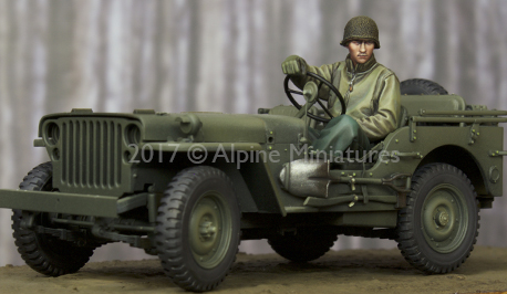 1:35 Resin kit  US Jeep Driver - Model Kit Cangdao ulasan dan harga