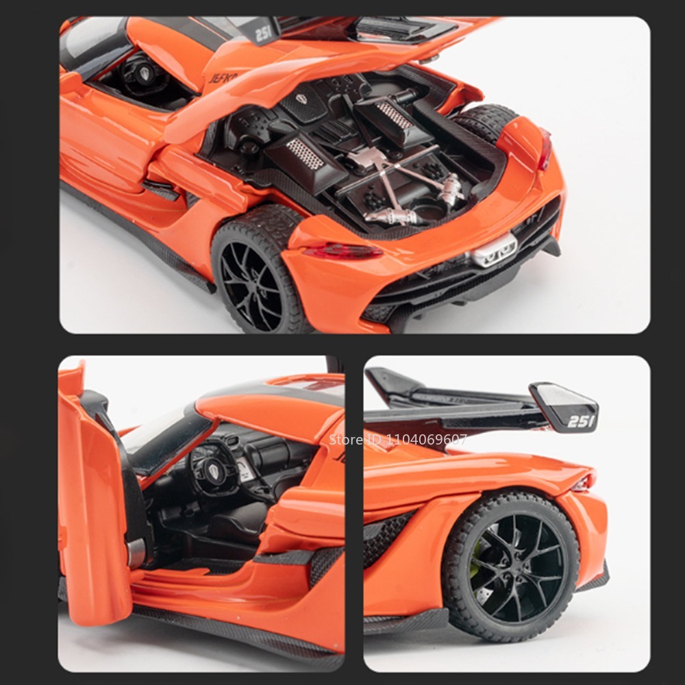 Scale 1:32 KNSG Jesko Car Mode - Model Kit Ferrari ulasan dan harga