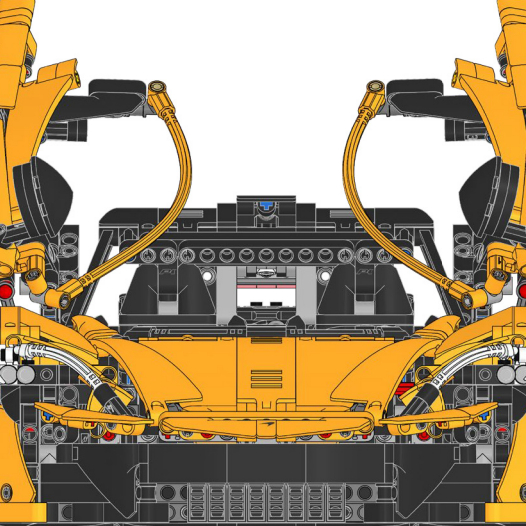 Yellow Assembled Sports Car 1: - Model Kit Lego ulasan dan harga