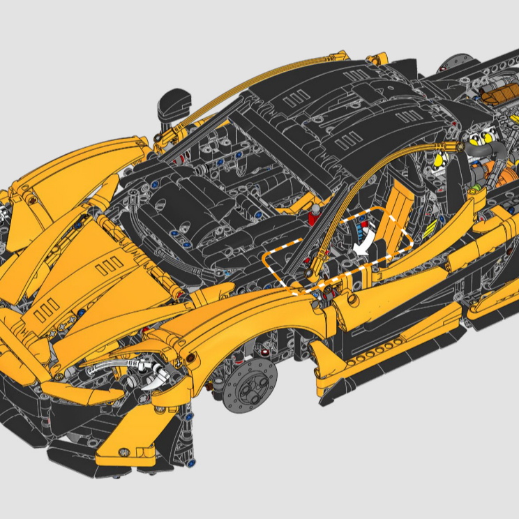 Yellow Assembled Sports Car 1: - Model Kit Lego ulasan dan harga