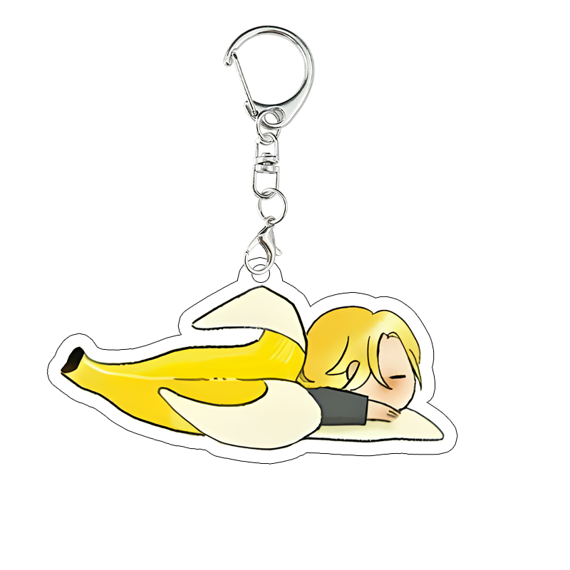 Banana Fish Acrylic Keychain A - Model Kit Lynx ulasan dan harga