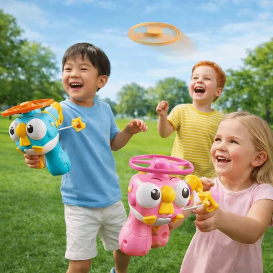 Kids Pull-Cord Bamboo-Copter U - Model Kit Ufo ulasan dan harga
