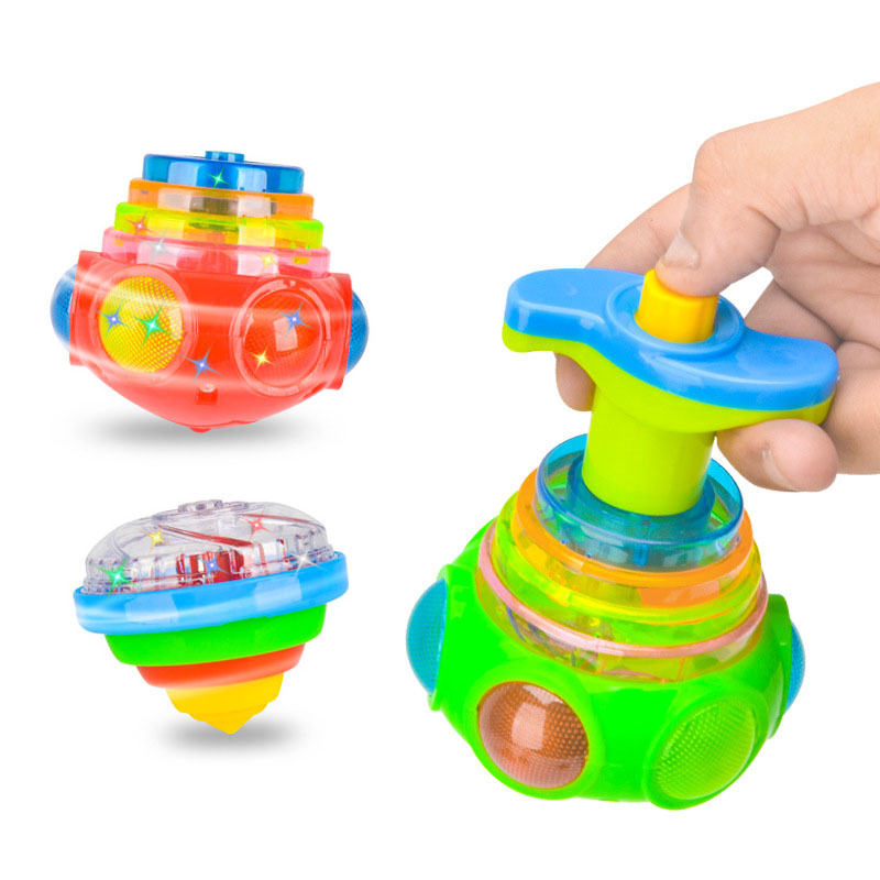 UFO Flashing Spinning Top Kids - Model Kit Ufo ulasan dan harga