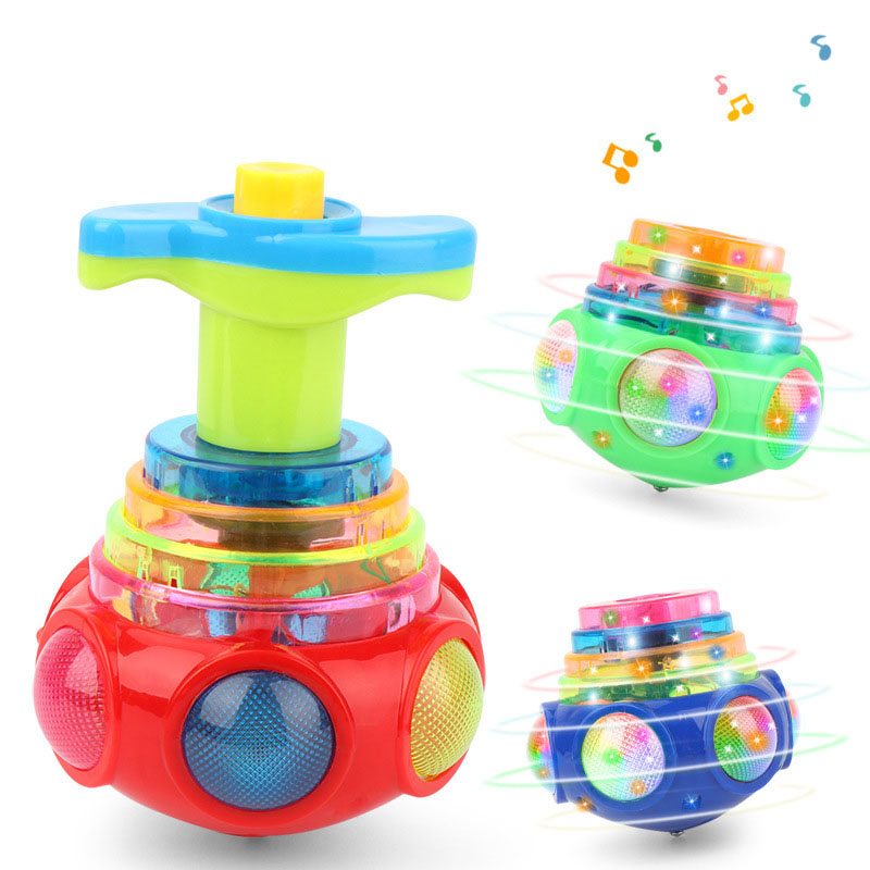 UFO Flashing Spinning Top Kids - Model Kit Ufo ulasan dan harga