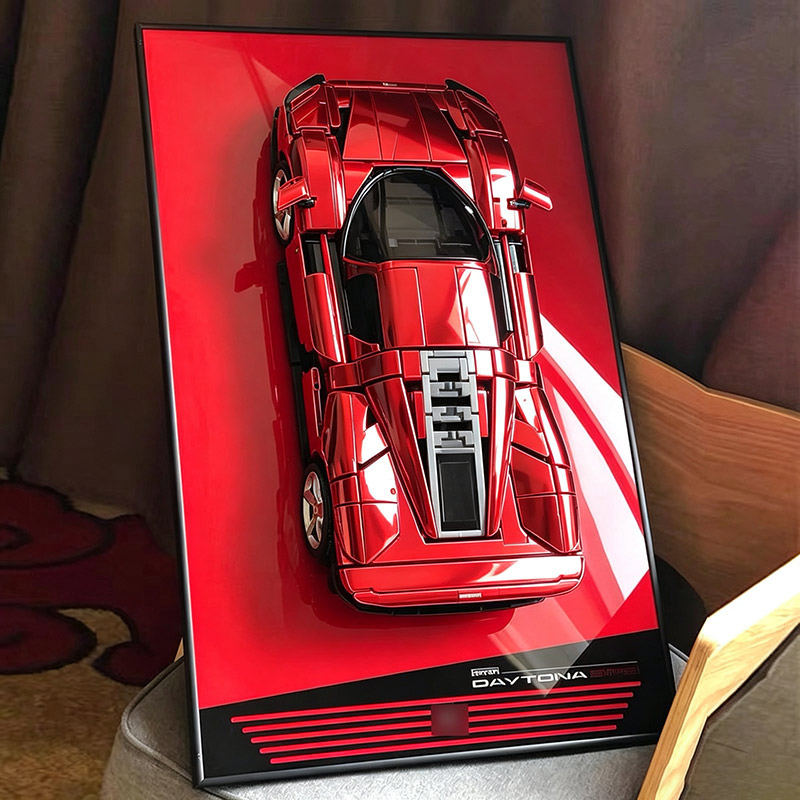 Wall‑Mount Frame Background Di - Model Kit Ferrari ulasan dan harga