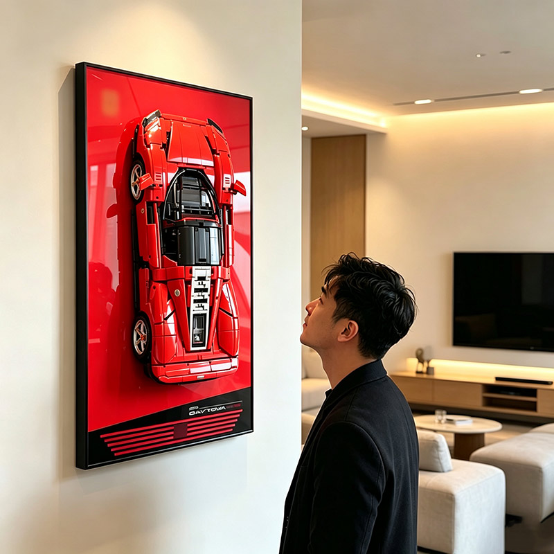 Wall‑Mount Frame Background Di - Model Kit Ferrari ulasan dan harga