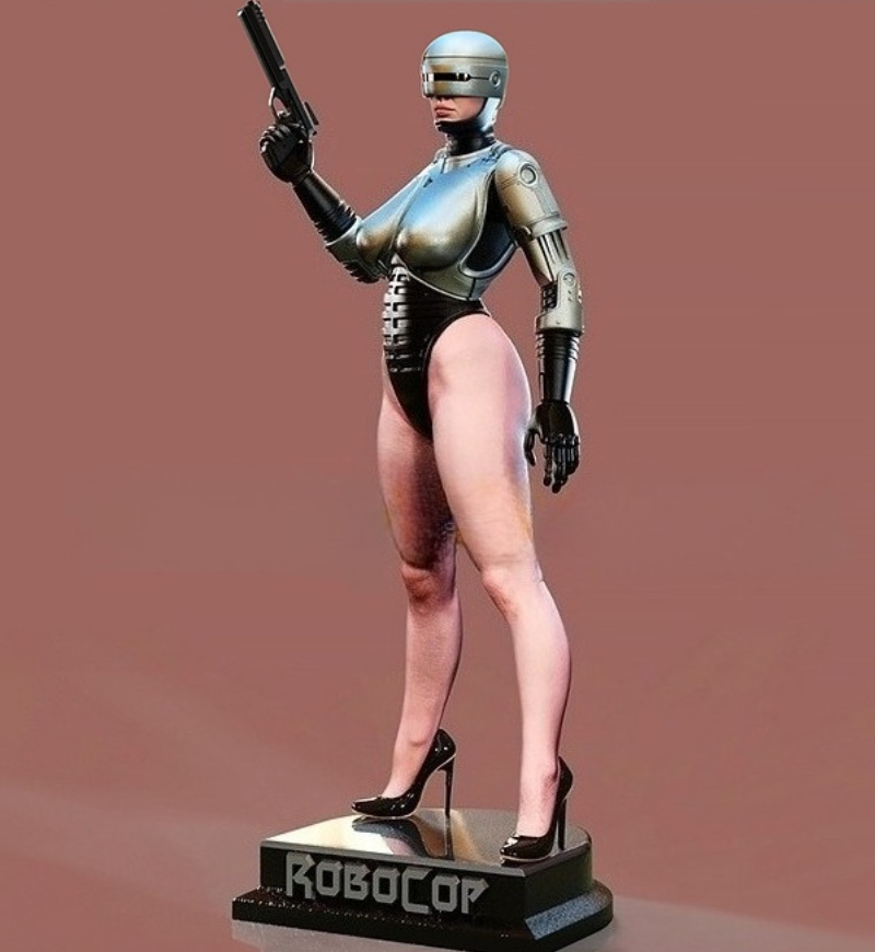 1/24 Scale Die-Cast Resin Figu - Model Kit Robocop ulasan dan harga