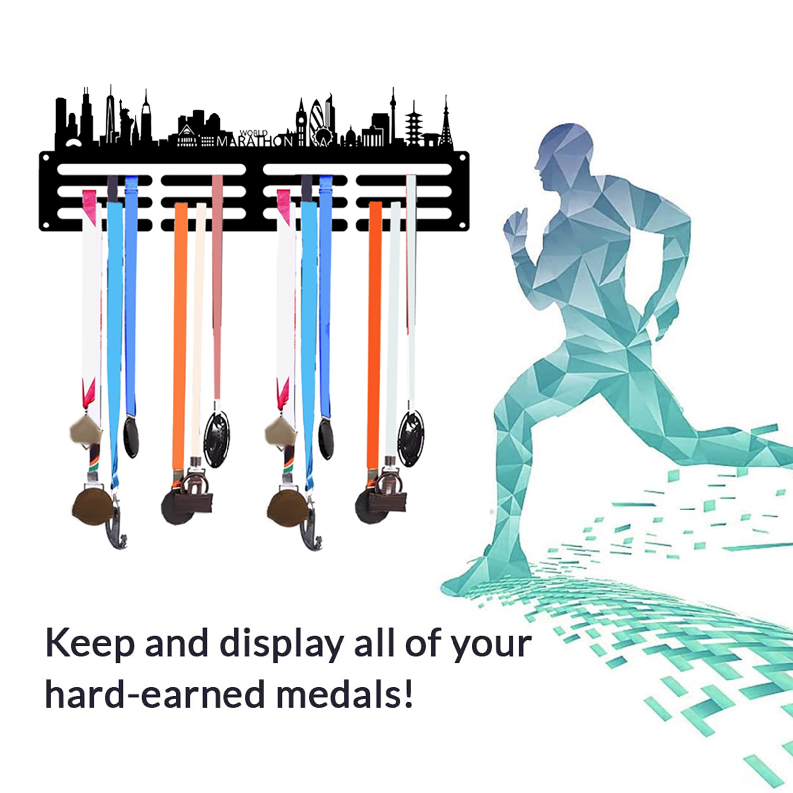 Medal Display Hanger Wall Moun - Model Kit Runner Organizer ulasan dan harga
