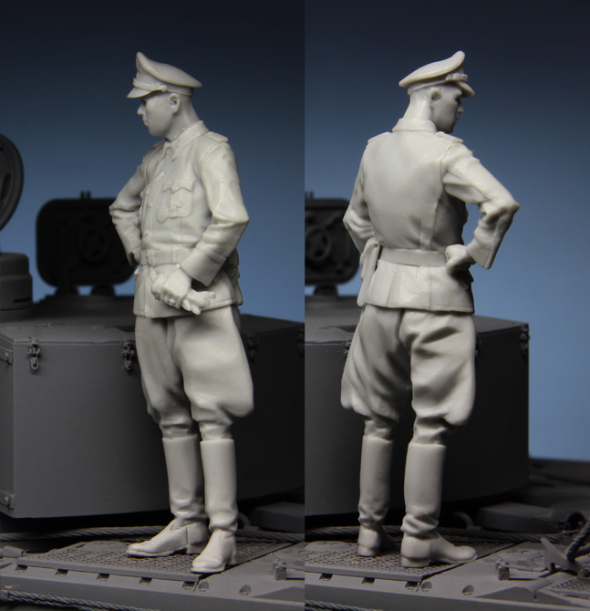 1:35 Resin kit  officer in Kur - Model Kit Cangdao ulasan dan harga