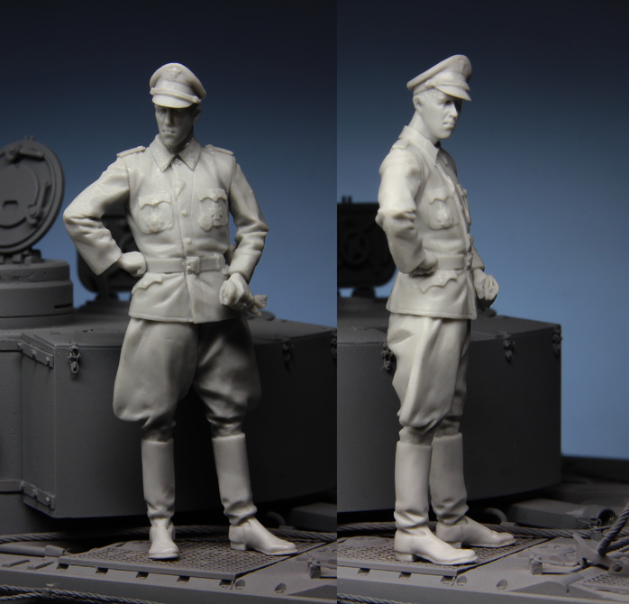 1:35 Resin kit  officer in Kur - Model Kit Cangdao ulasan dan harga