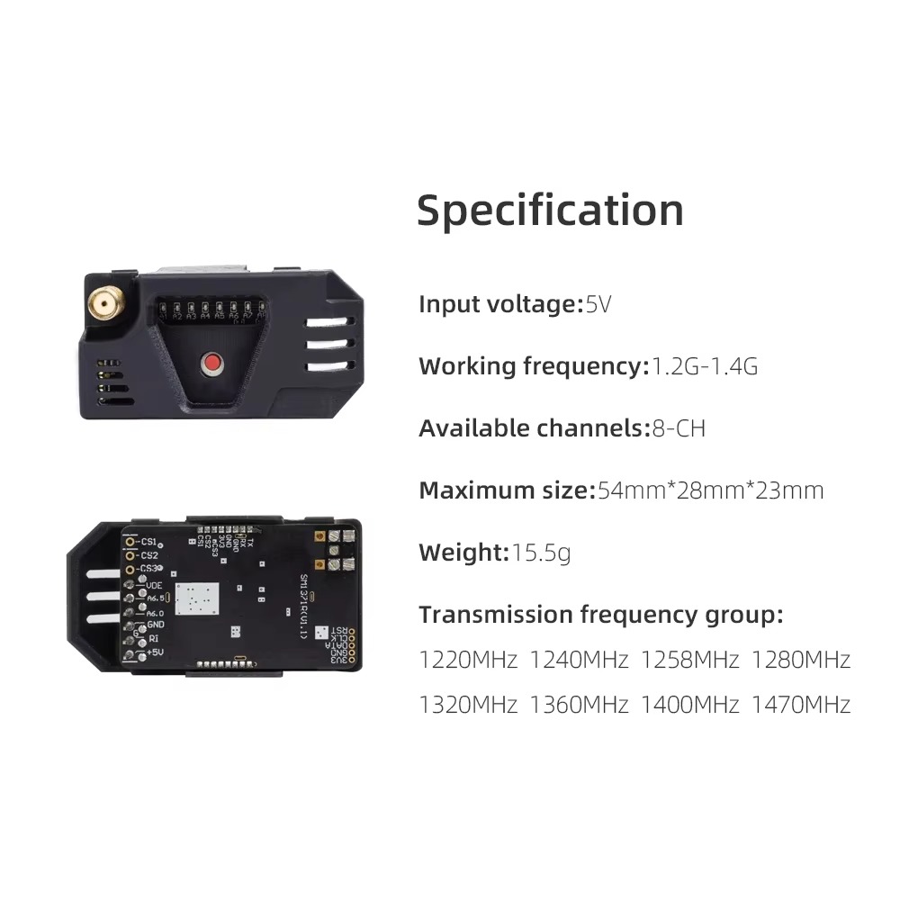 SmCpHGLRC 1.2G VRX Receiver Ki - Model Kit Zeus ulasan dan harga