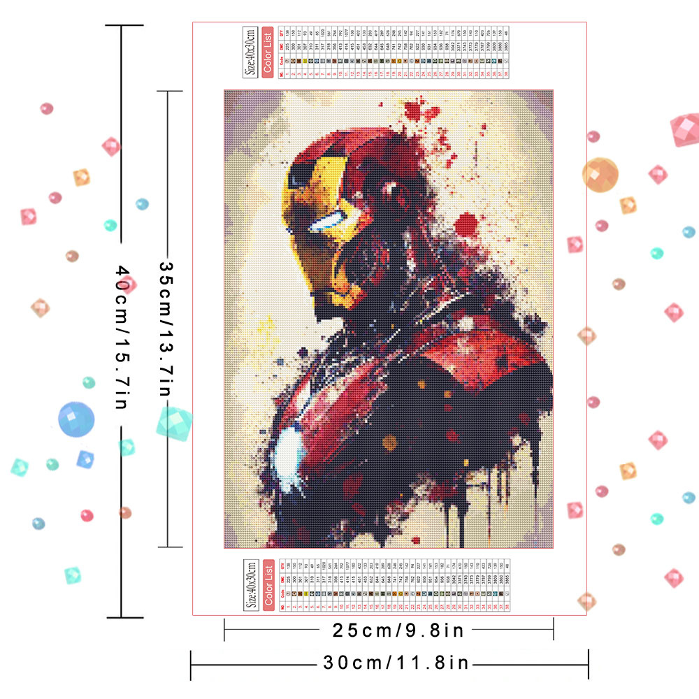 Marvel DIY Diamond Painting Se - Model Kit Iron Man ulasan dan harga