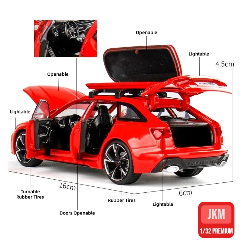 1/32 Audi RS6 Miniature Diecas - Model Kit Ferrari ulasan dan harga