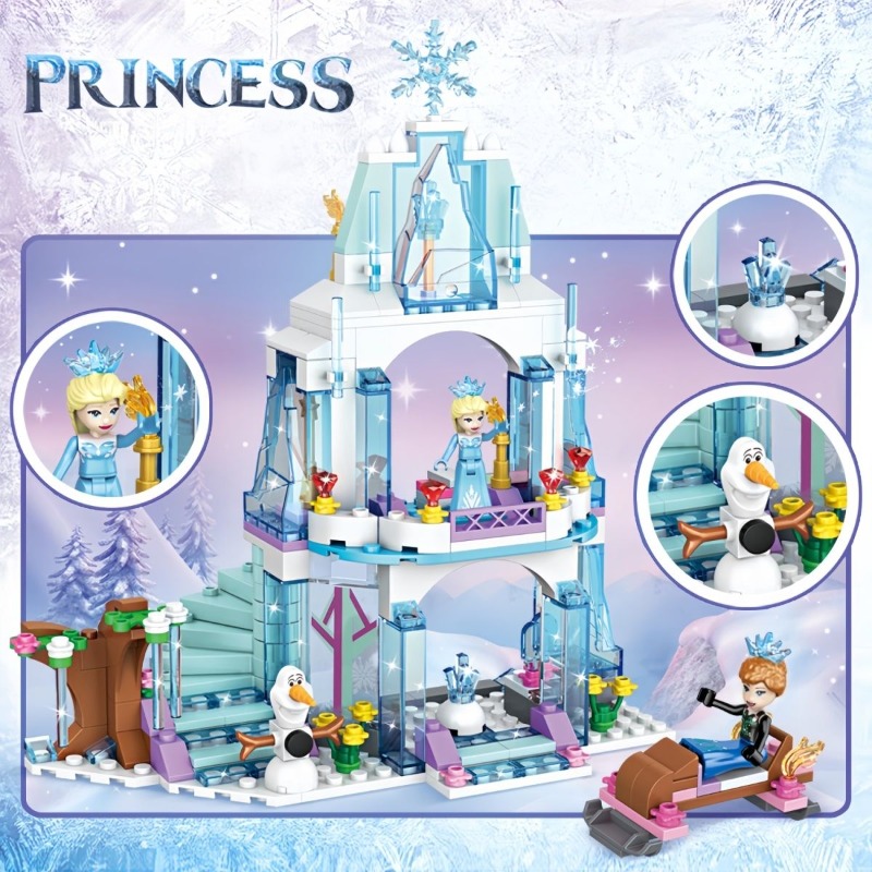 Elsa Ice Castle Building Block - Model Kit Lego ulasan dan harga