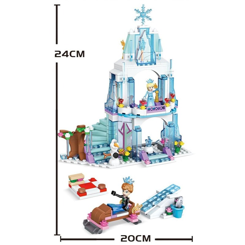 Elsa Ice Castle Building Block - Model Kit Lego ulasan dan harga
