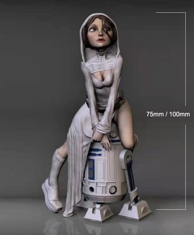 1/24 75mm 1/18 100mm Resin Mod - Model Kit Mecha Girl ulasan dan harga