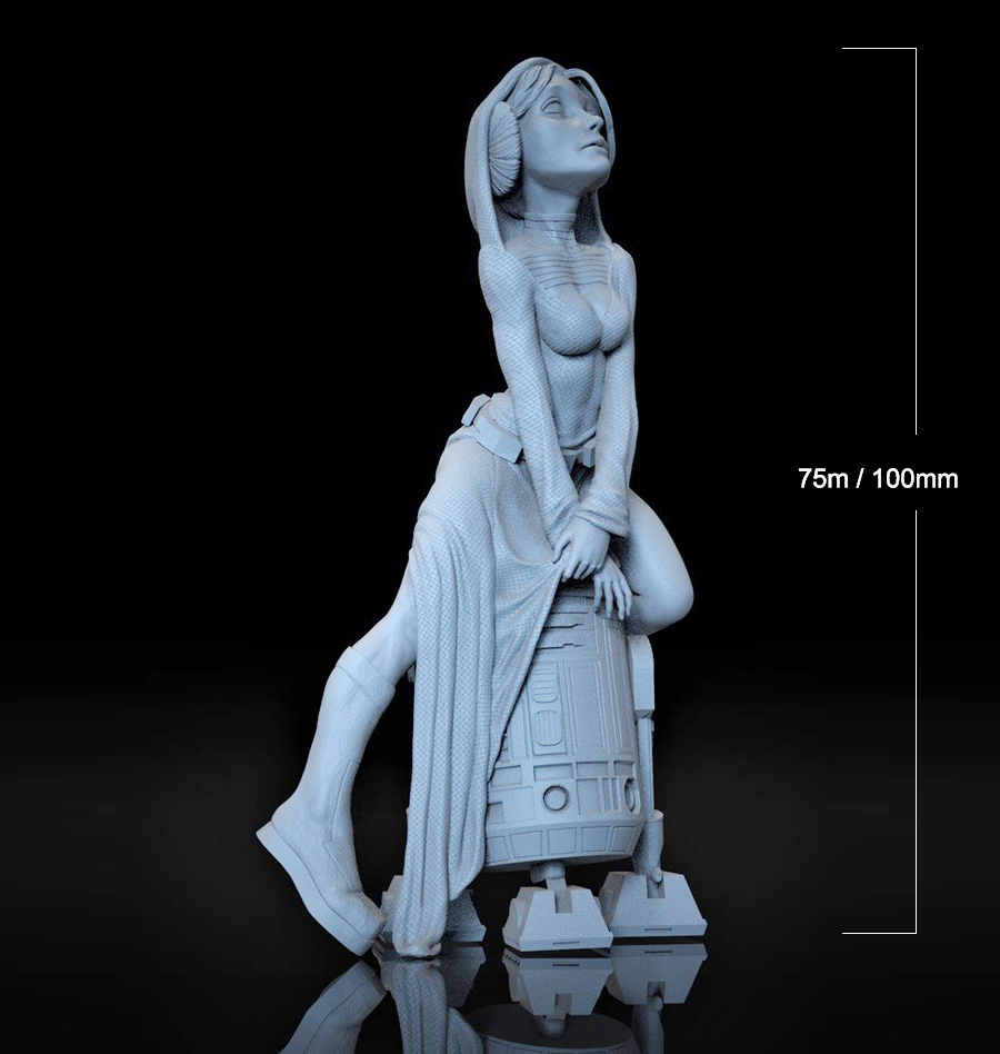 1/24 75mm 1/18 100mm Resin Mod - Model Kit Mecha Girl ulasan dan harga