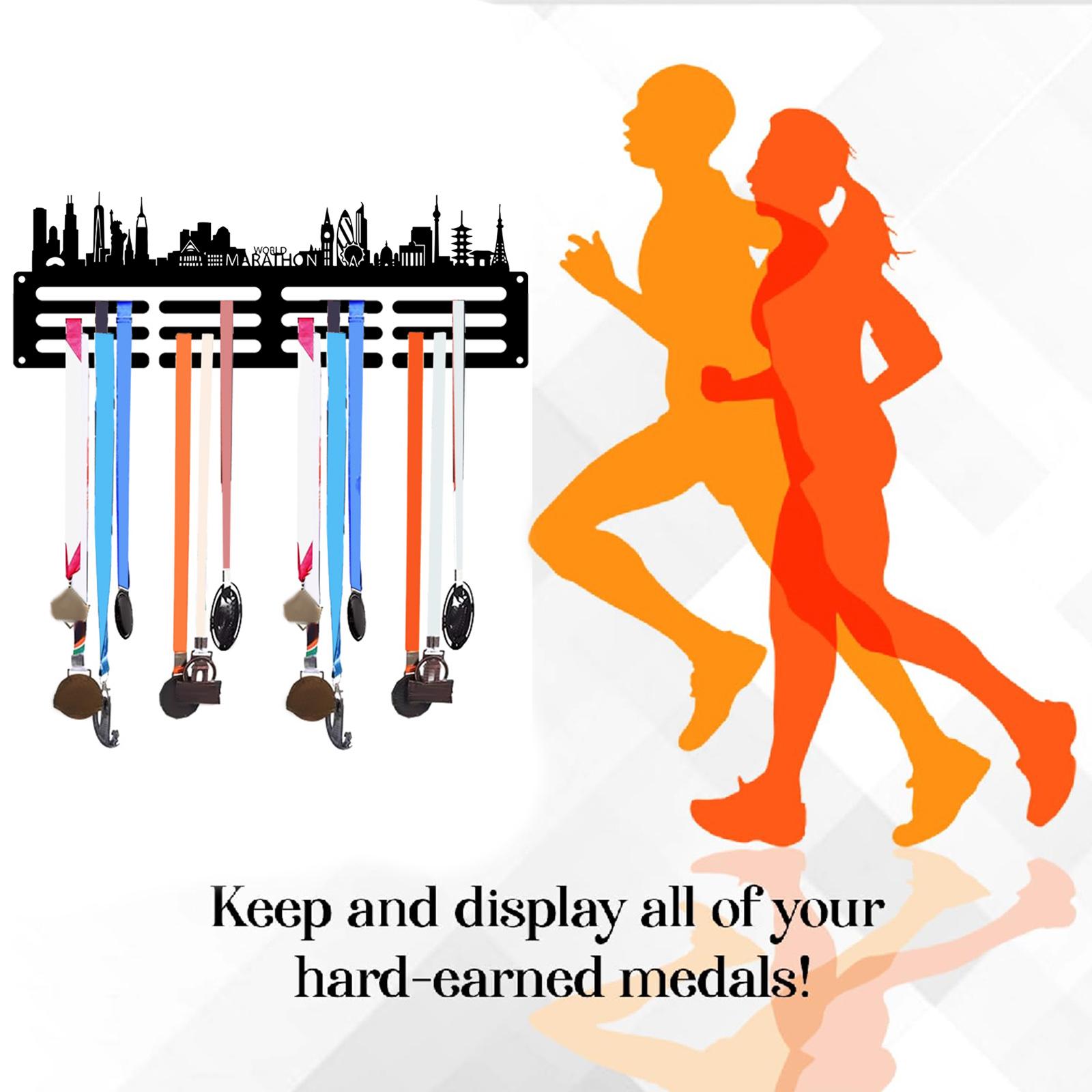 Medal Display Shelf Award Ribb - Model Kit Runner Organizer ulasan dan harga