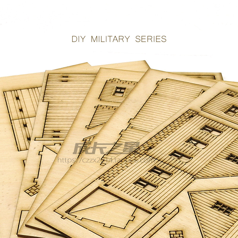 1/72 Wooden Assembly House Eur - Model Kit Centaur ulasan dan harga