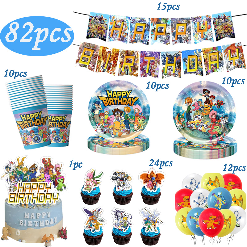 Digimon Themed Birthday Party  - Model Kit Digimon ulasan dan harga