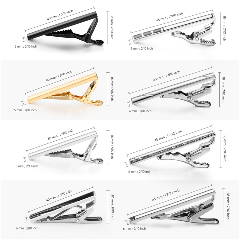 8 PCS Short Tie Clips Set With - Model Kit Iron Man ulasan dan harga